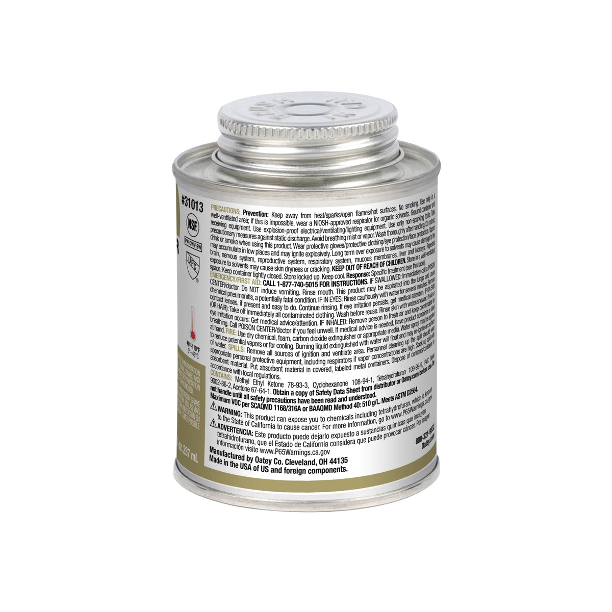 31013 8 oz. PVC Regular Body Clear Cement