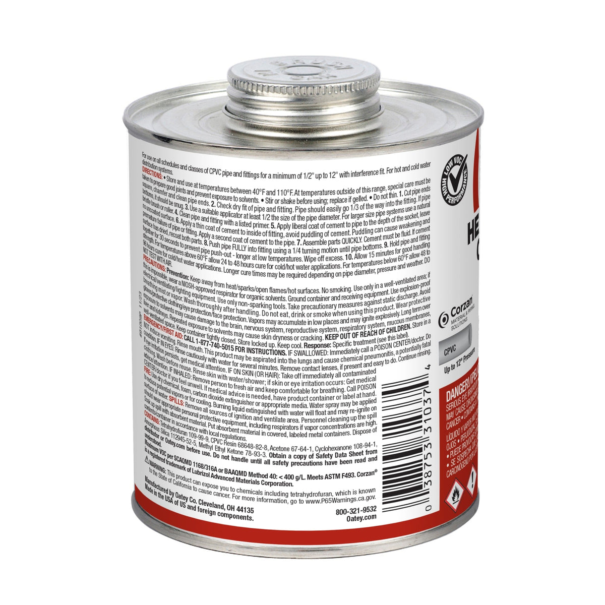 31037 32 oz. CPVC Heavy Duty Gray Cement