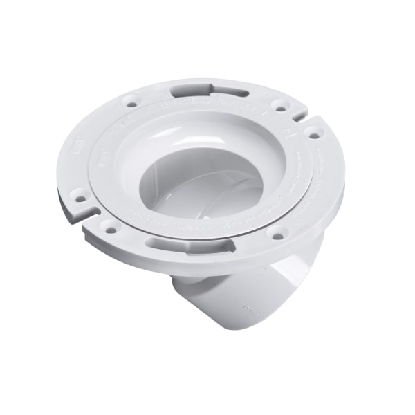 43816 3 in. or 4 in. PVC 45° Closet Flange with Plastic Ring without Test Cap