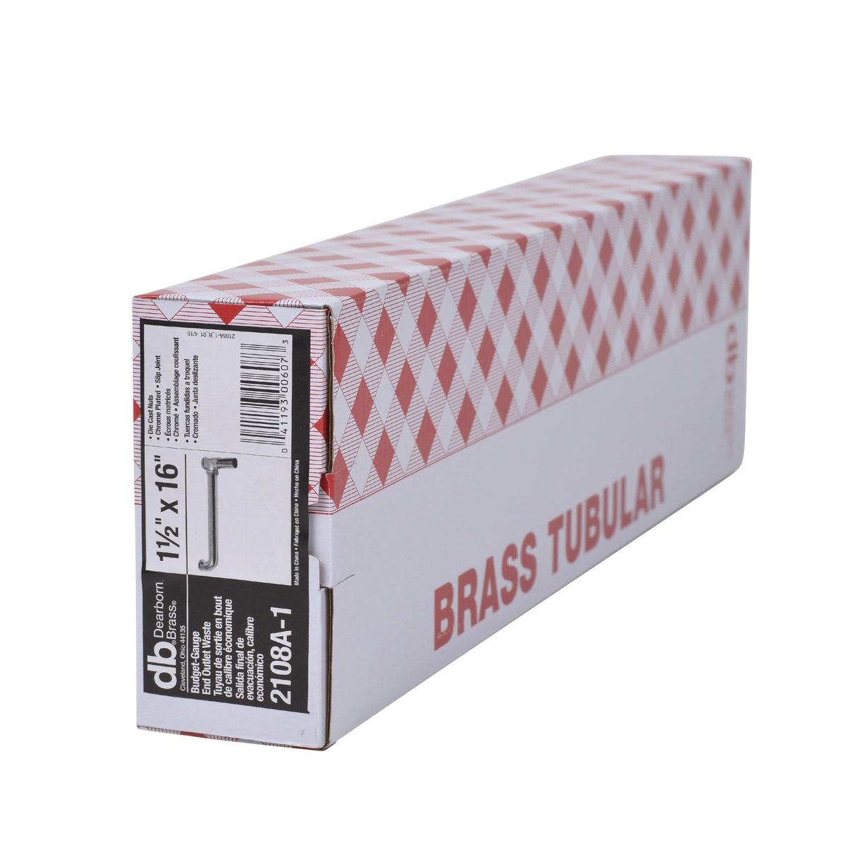 2108A-1 1-1/2" x 16" Center To Center, Slip Joint - Budget Ga.