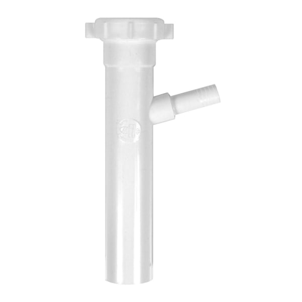 PP9816 1-1/2" x 8" Branch Tailpiece, Slip Joint Top w/ 1/2" Branch