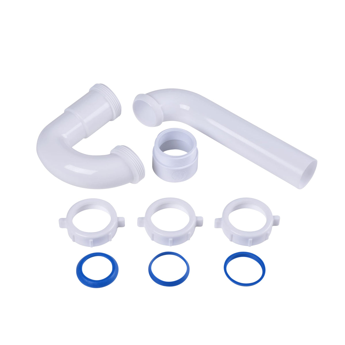 P9704BG 1-1/2 in. P-Trap w/ Threaded PVC Adapter, Bagged