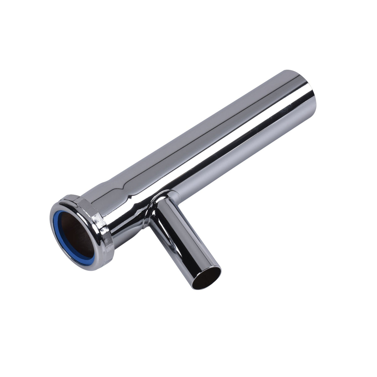 814ET-1 1-1/2" x 8" Branch Tailpiece, Hose & Clamp, Slip Joint Top - 20 Ga., 7/8" Branch (Nut Down)