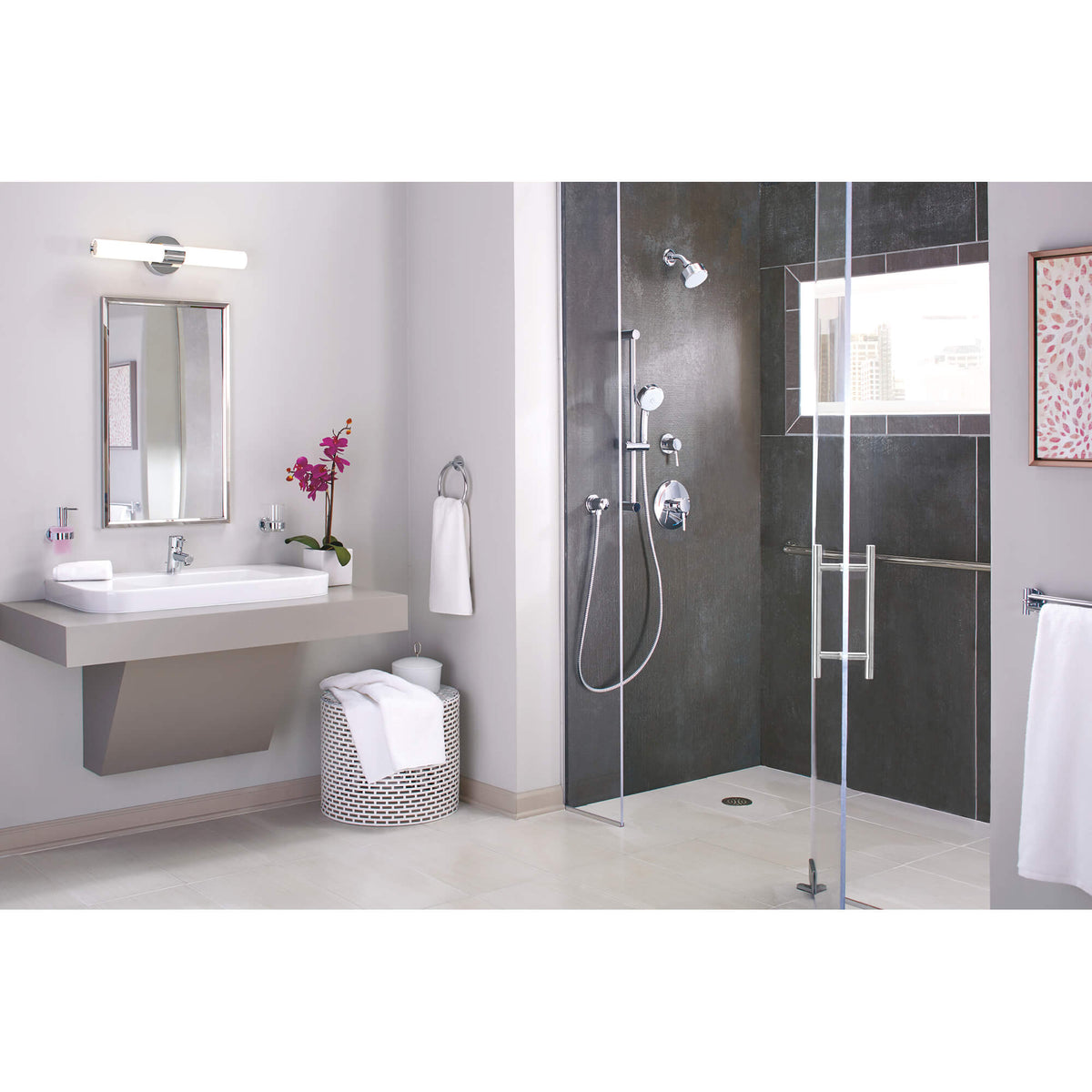 27414000 5" Shower Arm in CHROME