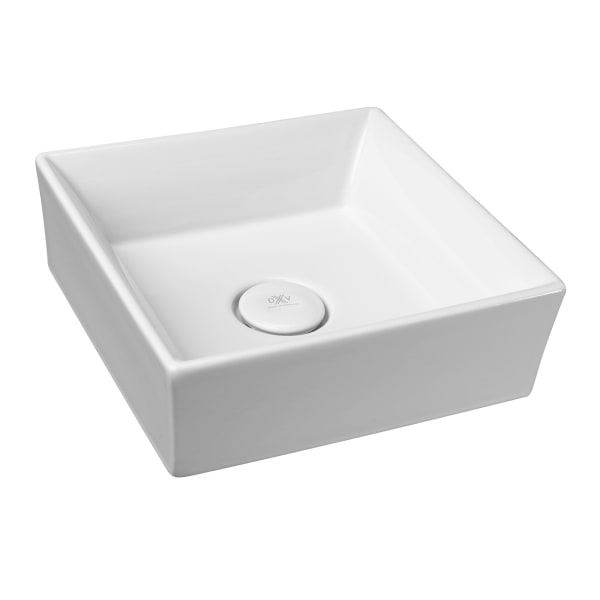 D20085015.415 POP® Square Vessel Sink in CANVAS WHITE