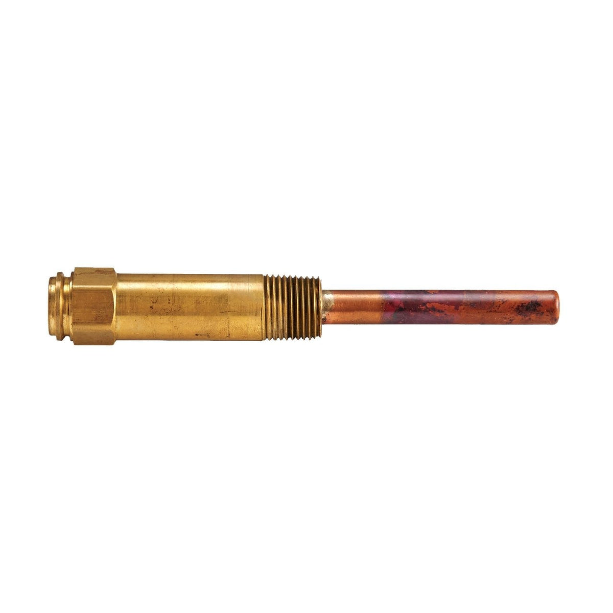 123869A/U Copper Well Assembly, 1/2 in NPT, 3 in Insertion, 1-1/2 in Insulation