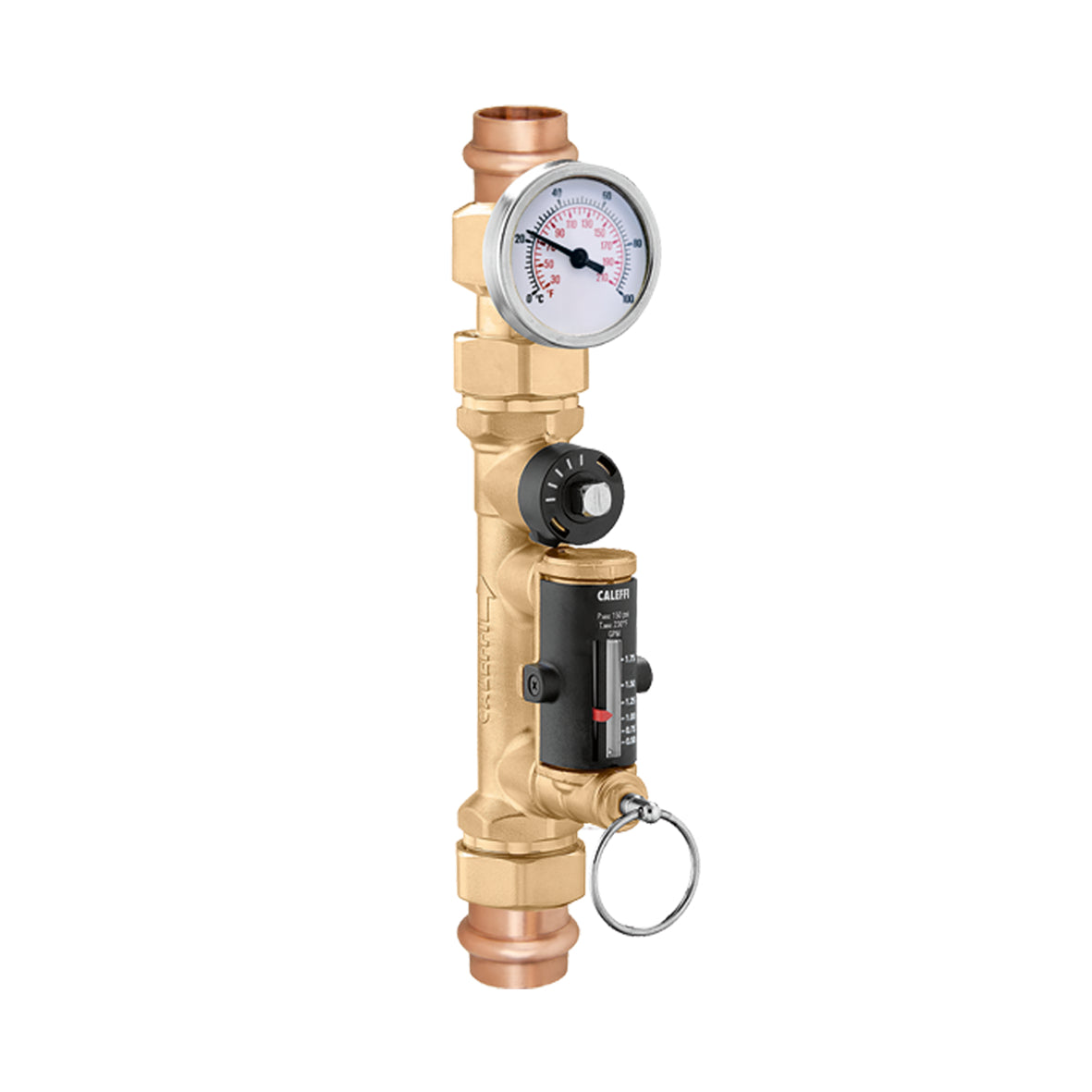 132539AFC QuickSetter+ Balancing Valve with Flow Meter, 3/4" Union Sweat, 0.5-1.75 GPM, 1 Cv, Low Lead