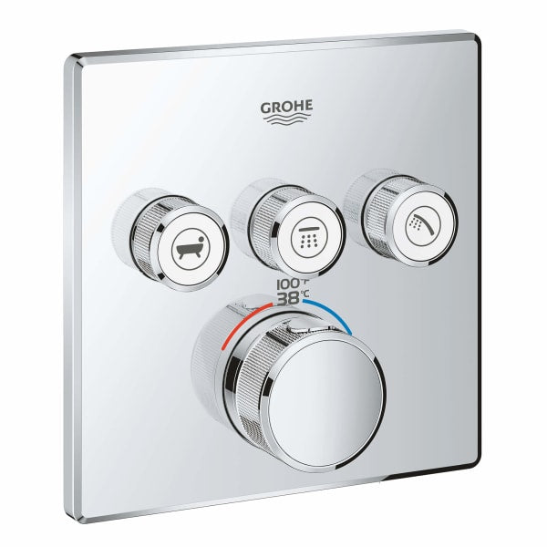 Triple Function Thermostatic Valve Trim in CHROME 29142000