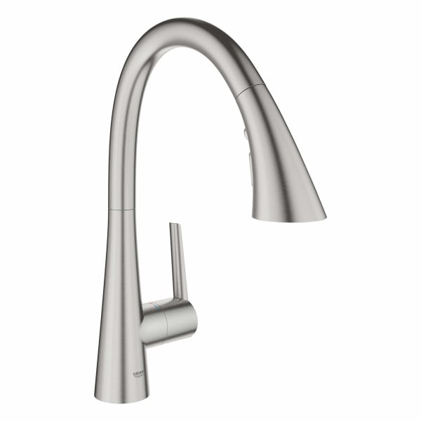 32298DC3 Single-Handle Pull Down Kitchen Faucet Triple Spray 1.75 GPM in SUPERSTEEL