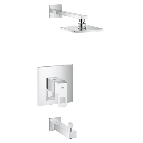 35027000 - Eurocube® StarLight Chrome, Tub/Shower Trim Sets - Wall Mount
