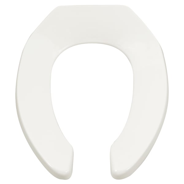 5901110T.020 Commercial Heavy Duty Open Front Elongated Toilet Seat With EverClean® Surface White