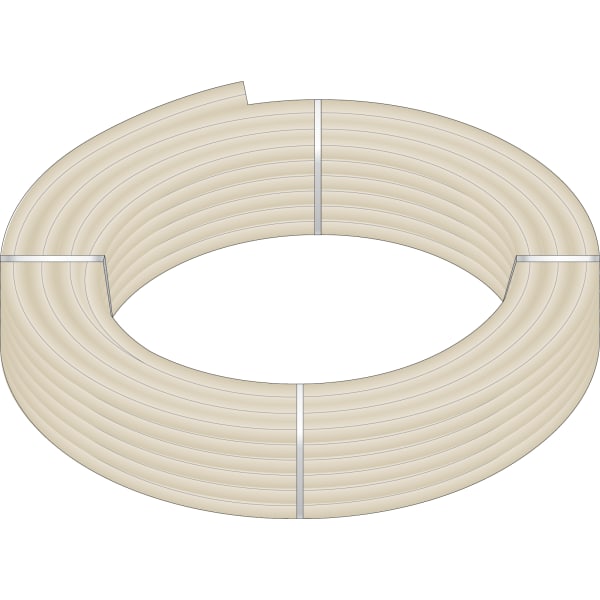 20335 1-1/4" x 300' Black Print on White PureLink® Plus UV Stabilized PEX-a Tubing