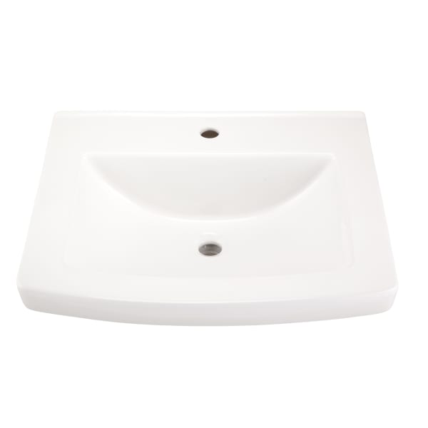 G0012512 Burr Ridge 24" Ped Top Single Hole White