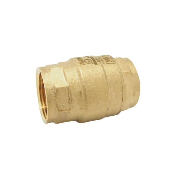 232AB 1-1/4 1-1/4" - (FIP x FIP) 232AB Brass In-Line Check Valve - Lead Free