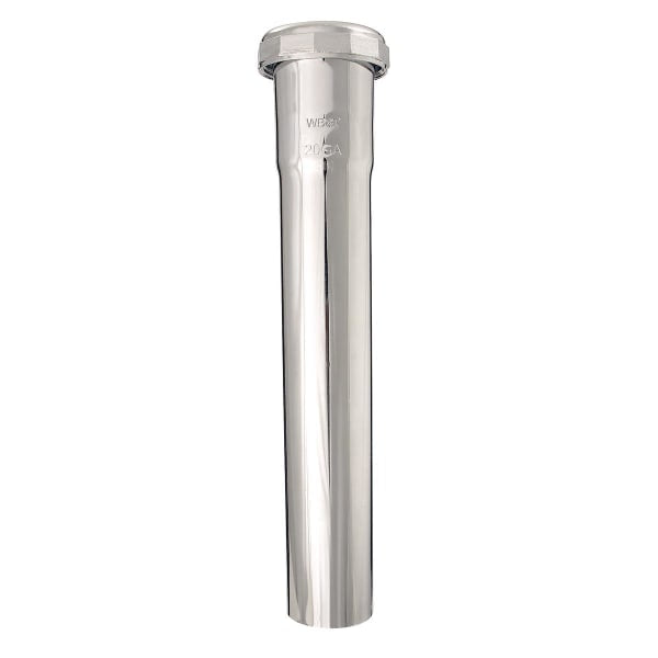 240-456212C16 1-1/2" x 12" Slip Joint Ext T/P Chrome 20Ga