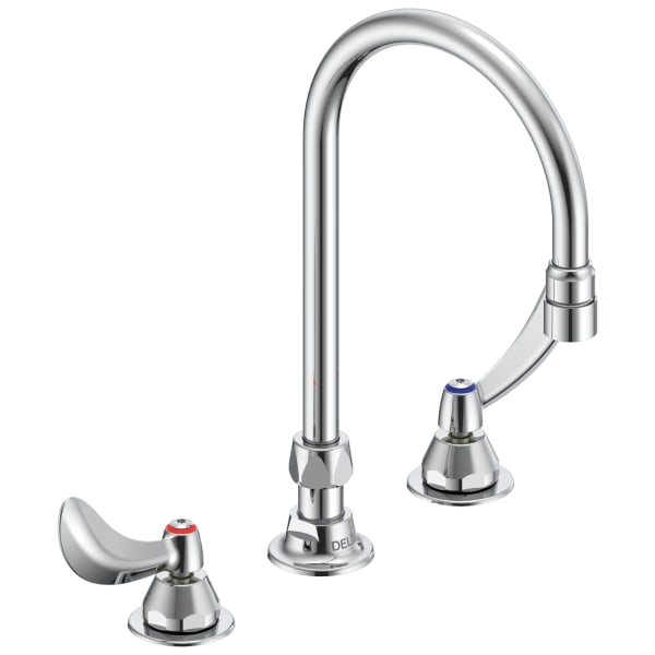 27C2934 Commercial 27C2 Two Handle 8" Below Deck-Mount Faucet Chrome