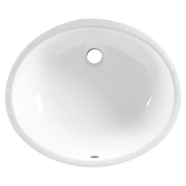 0497300.020 Ovalyn Large Under Counter Sink With Glazed Underside White