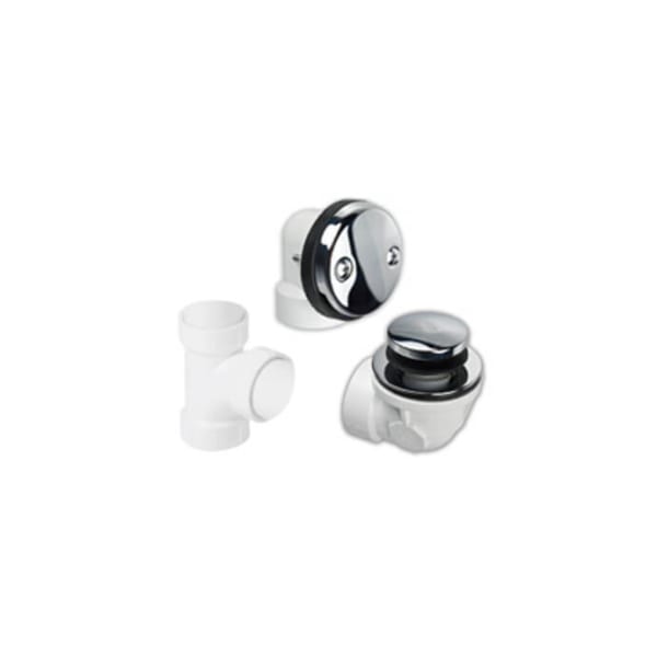 BDWPTTA/MB ABS Plumber's Half Kit with Economy Soft Toe Touch Trim (Two Hole Face Plate) - Matte Black
