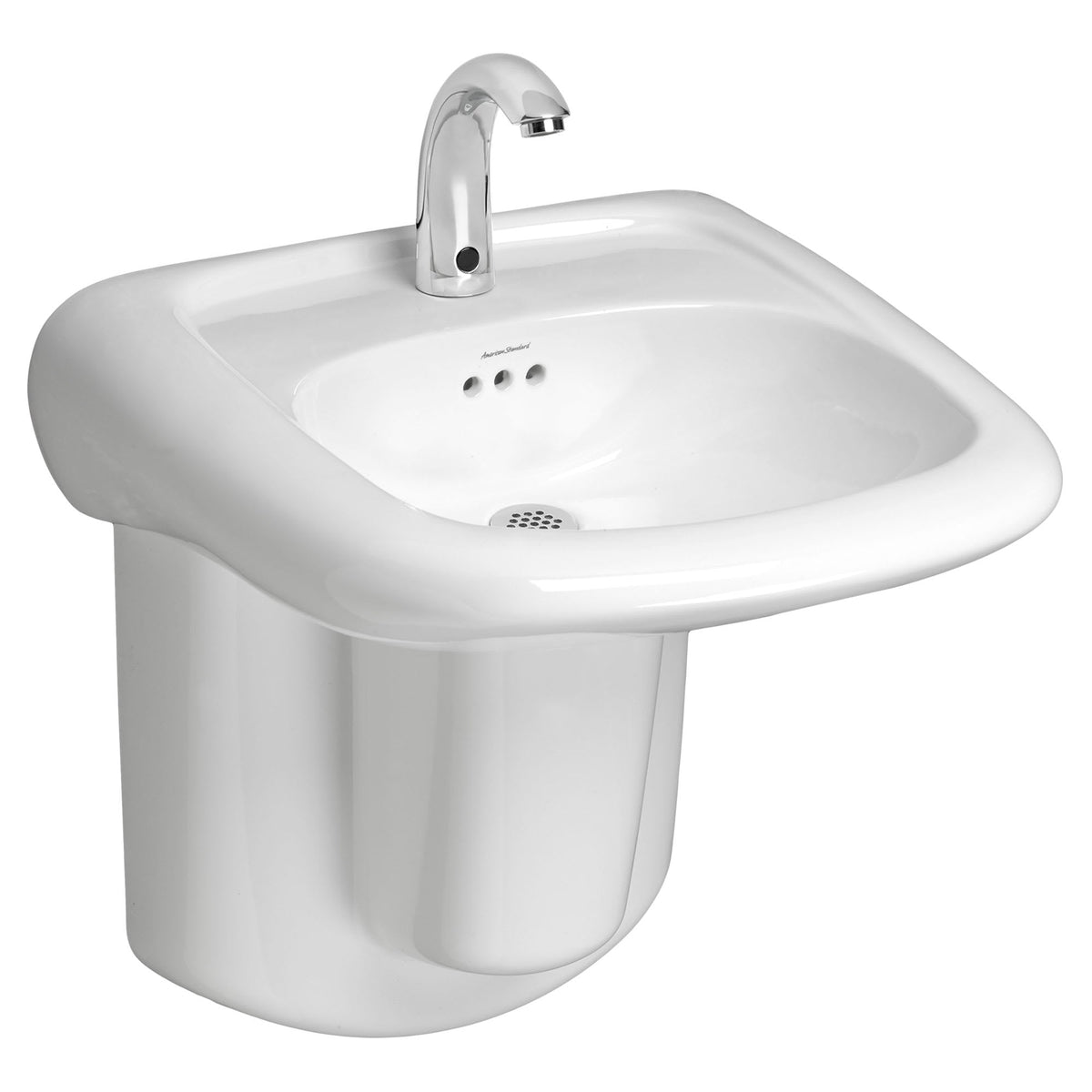 0955001EC.020 Murro® Wall-Hung EverClean® Sink With Center Hole Only White