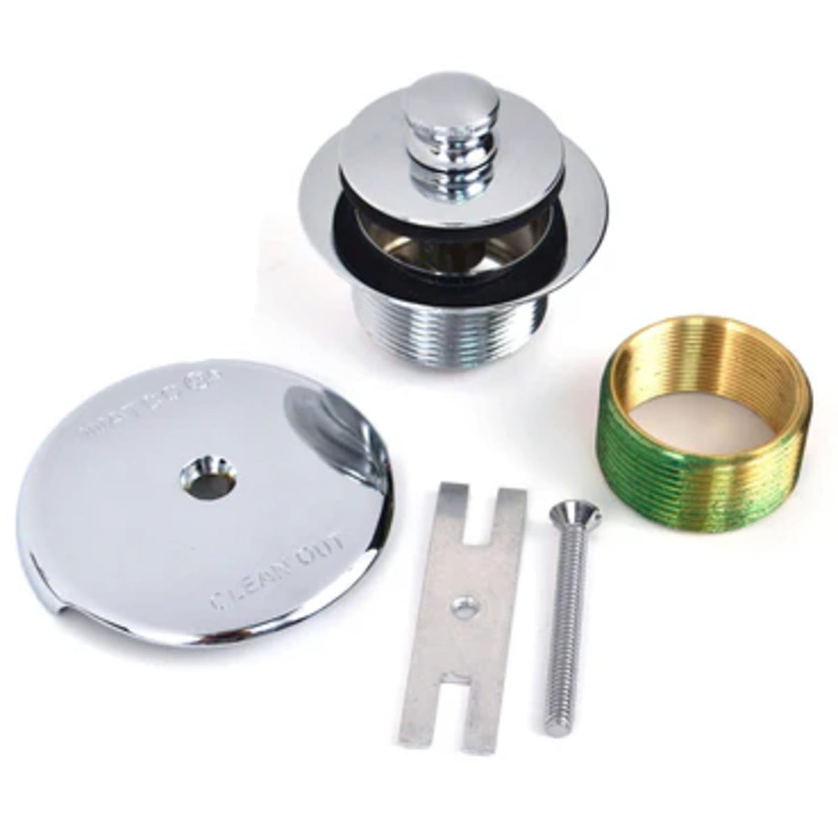 38190-CP Push Pull Tub Drain Kit Chrome