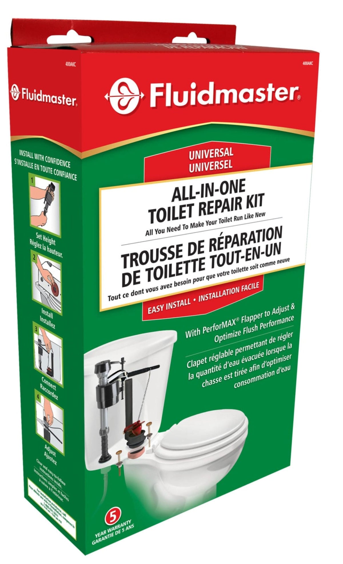 400AKRP10 Complete Toilet Repair Kit
