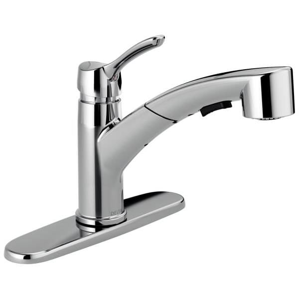 4140-DST Collins™ Single Handle Pull-Out Kitchen Faucet Chrome