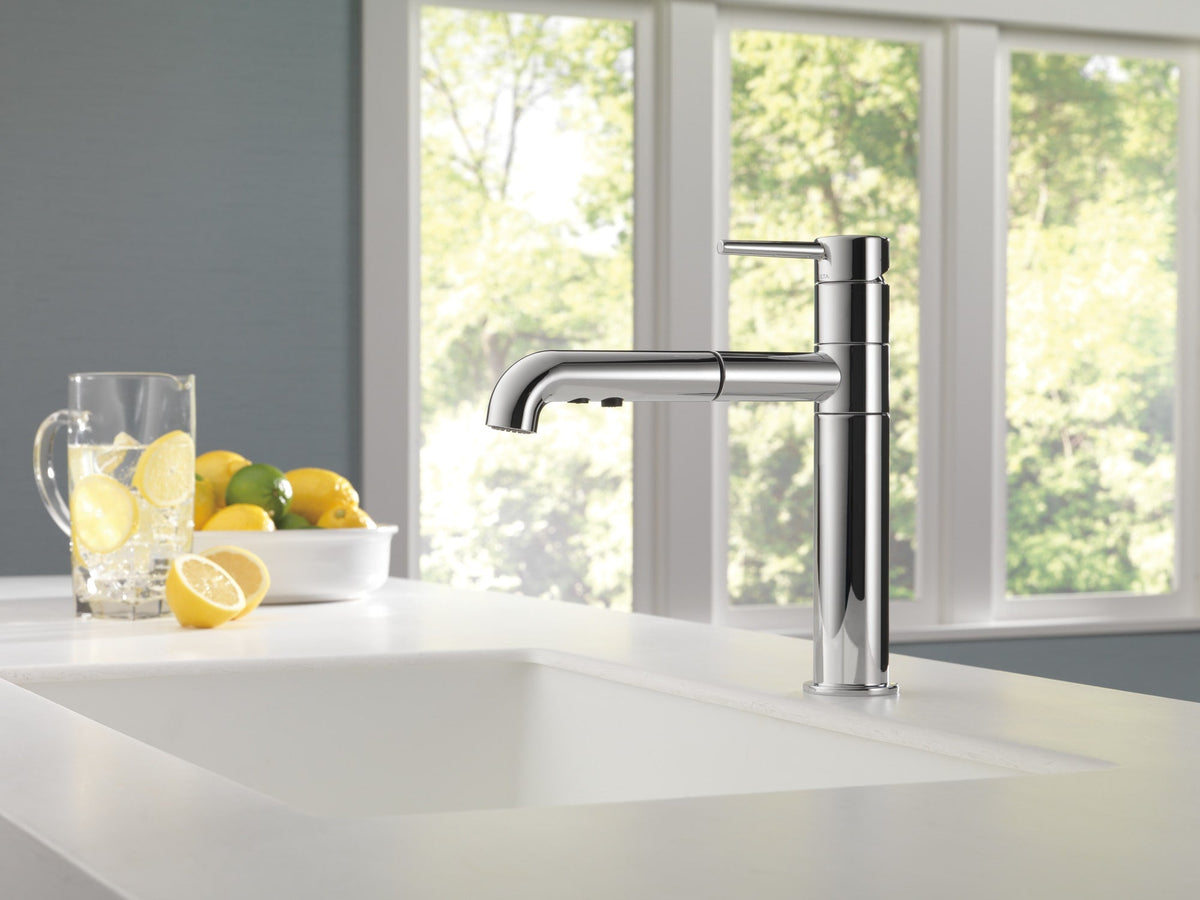 4159-DST Trinsic® Single Handle Pull-Out Kitchen Faucet Chrome