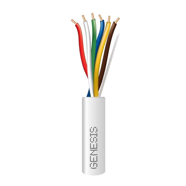 47640312 18/6 Solid Thermostat Wire 250' Natural