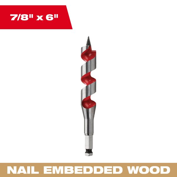 48-13-0873 7/8" x 6" Ship Auger Bit