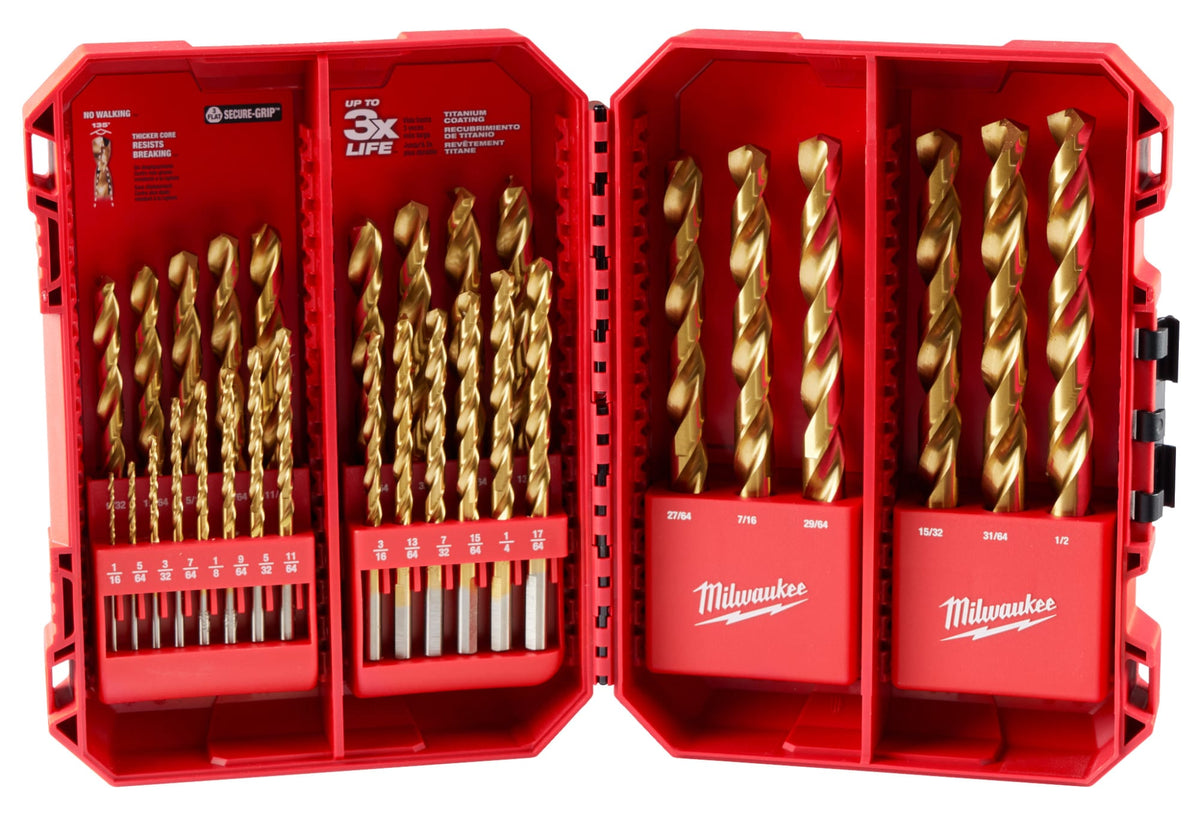 48-89-0012 29 Piece THUNDERBOLT® Titanium Drill Bit Set
