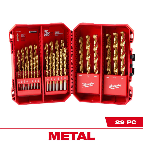 48-89-0012 29 Piece THUNDERBOLT® Titanium Drill Bit Set