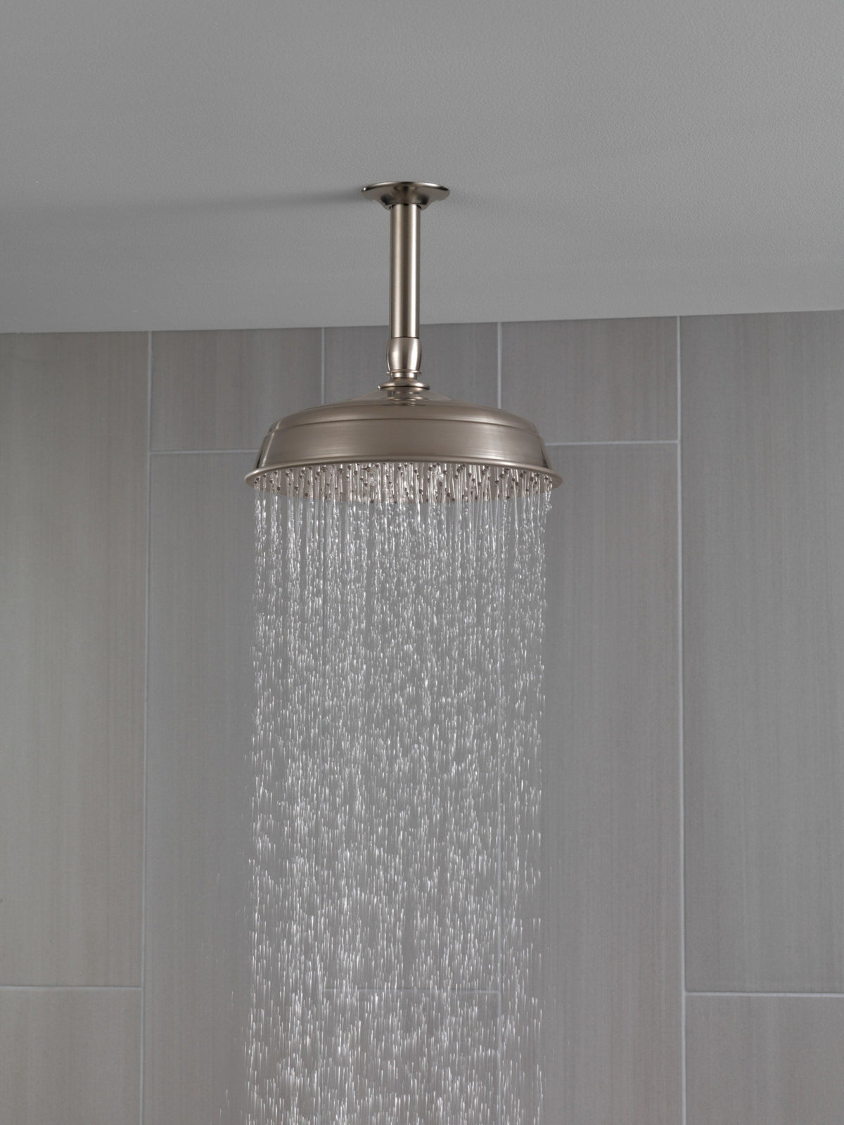 RP61058SS Universal Shower Arm & Flange Ceiling Mount Stainless