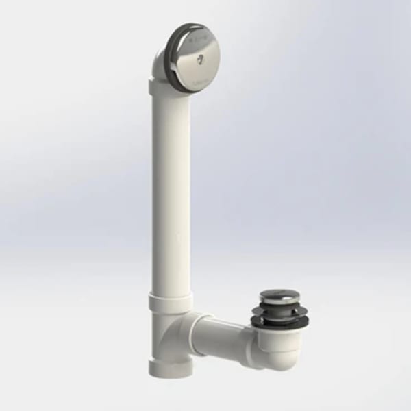 601-FA-ABS-BN 1-1/2" ABS Foot Actuated Bath Waste and Overflow Half Kit Brushed Nickel