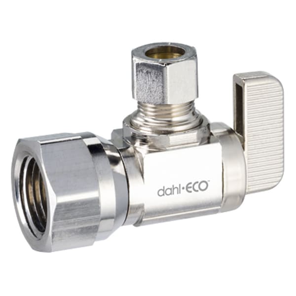 611-53-31-BAG 1/2" x 3/8" Angle Stop (FIP x Compression)