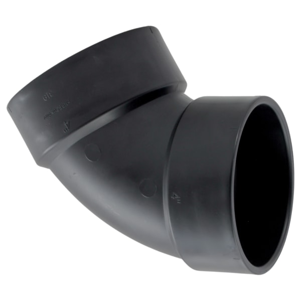 ABS-00319-1200 4" ABS DWV 60° Elbow - H x H