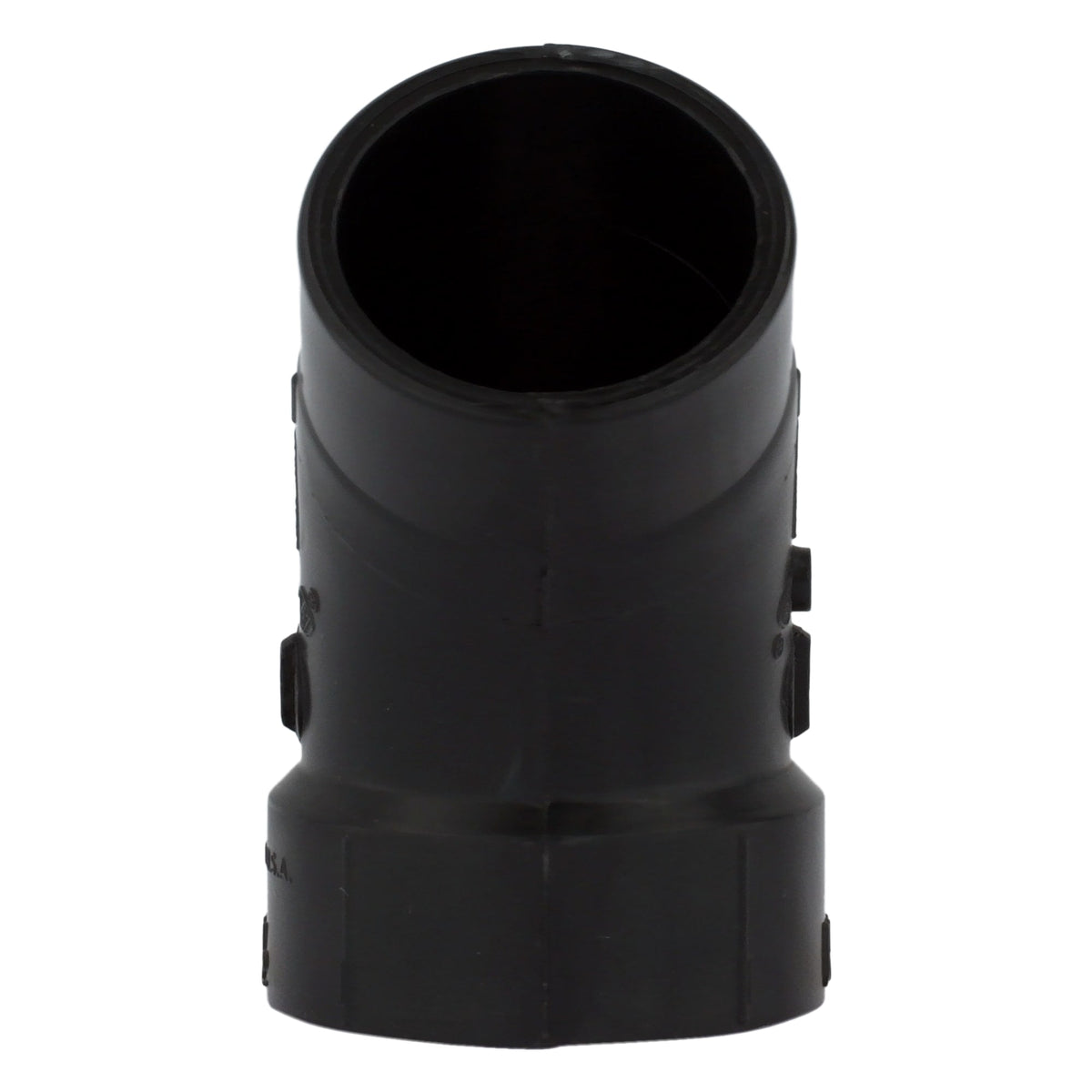 ABS-00323-0600 1-1/2" ABS DWV 45° Street Elbow - H x Spigot