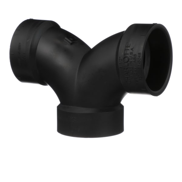 ABS-00327-0600 1-1/2" ABS DWV Double 90° Elbow - All H