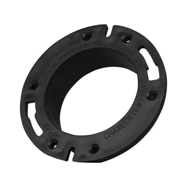 ABS-00800-0800 4" x 4" ABS DWV Closet Flange - Closet x H