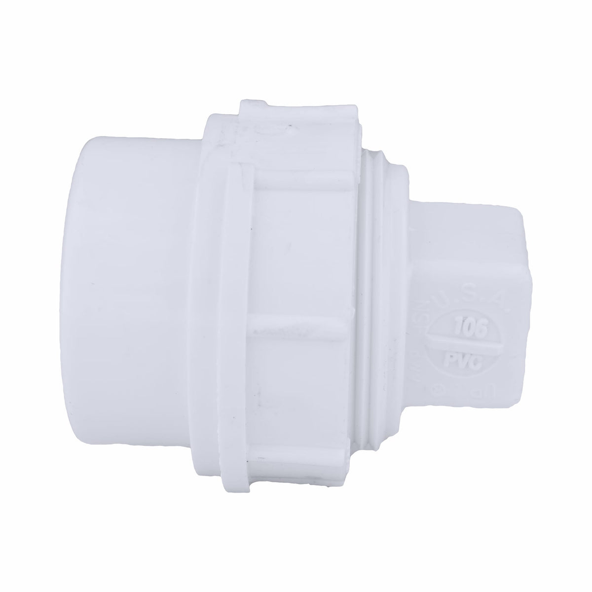 PVC-00105X-0600 1-1/2" PVC DWV Cleanout Adapter with Plug - Spigot x FPT