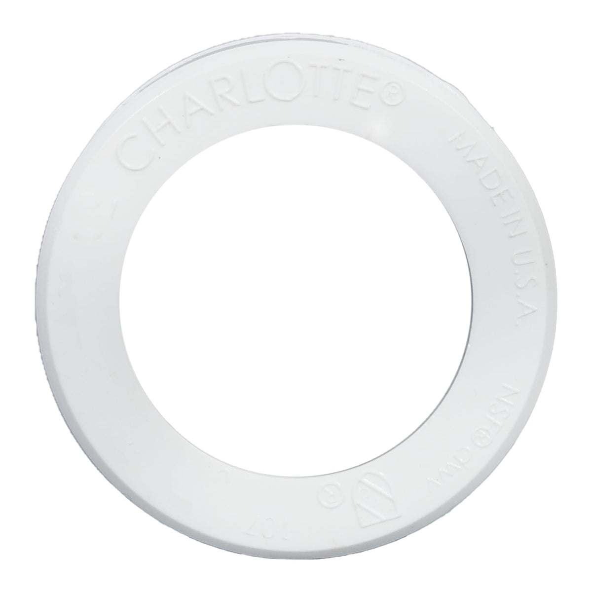 PVC-00107-1000 2" x 1 1/2" PVC DWV Flush Bushing - Spigot x H