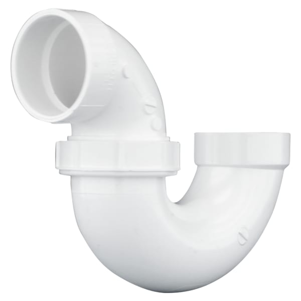 PVC-00708P-1000 2" PVC DWV P-Trap with Union Joint - H x H