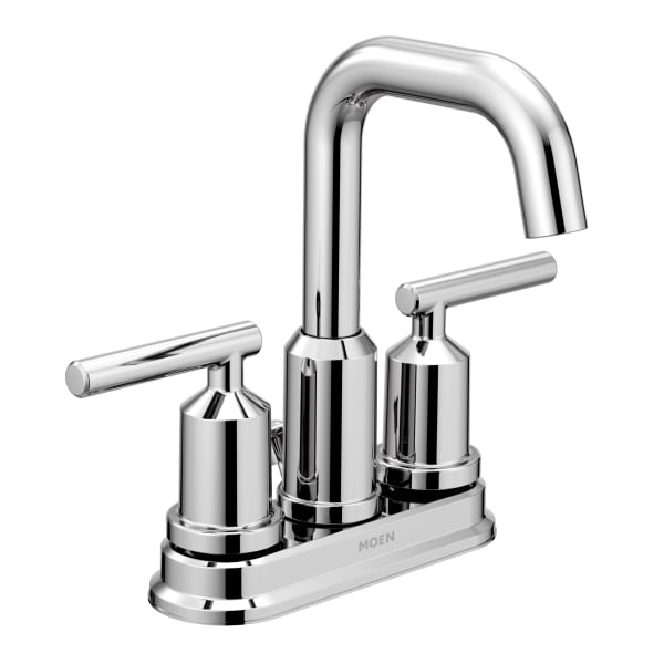6150 Gibson 4 in. Centerset 2-Handle High-Arc Bathroom Faucet with Pop-Up Assembly in Chrome