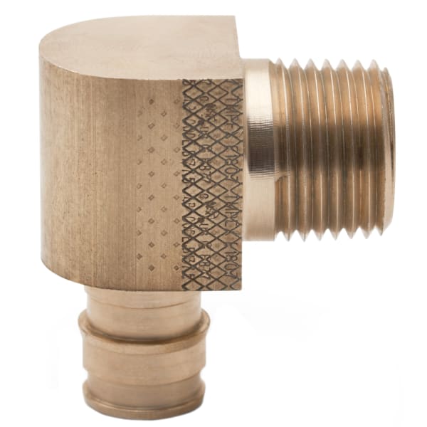 632WG222M 1/2" PEX F1960 MIP Adapter Elbow Brass