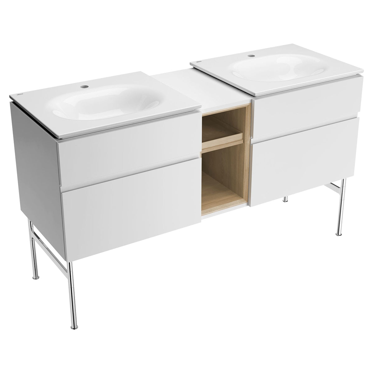 1297001.020 Studio® S 24-Inch Vitreous China Vanity Sink Top Center Hole Only White