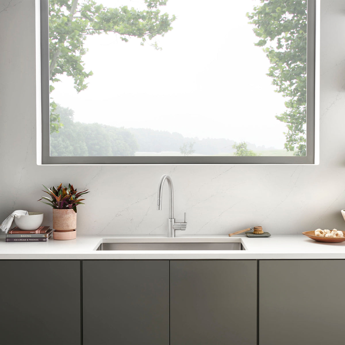 32665DC3 Concetto Single-Handle Pull-Down Kitchen Faucet Dual Spray 1.75 GPM in SUPERSTEEL