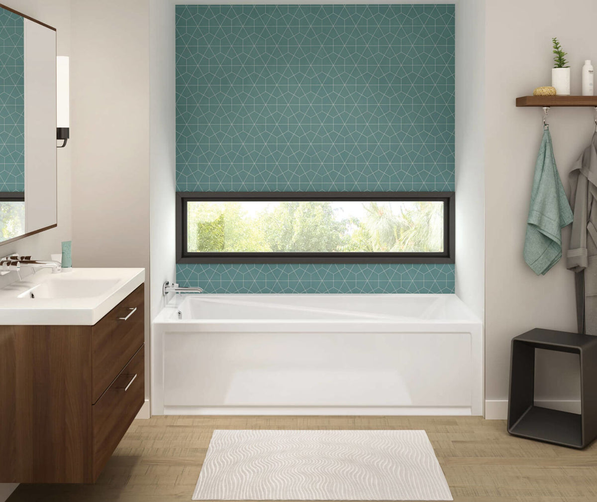 106184-000-001-103 Exhibit 7236 IFS AFR Acrylic Alcove Right-Hand Drain Bathtub in White