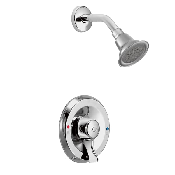 8375EP15 Commercial Posi-Temp Single-Handle 1-Spray Shower Faucet in Chrome with Valve, 1.5 GPM, Lever Handles
