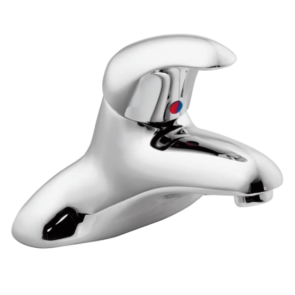 8413F05 M-DURA Commercial Single Hole Single-Handle Bathroom Faucet with Drain Assembly in Chrome