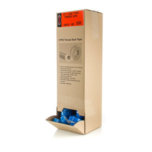 9014-100 1/2" x 520" Teflon Tape 100Pk