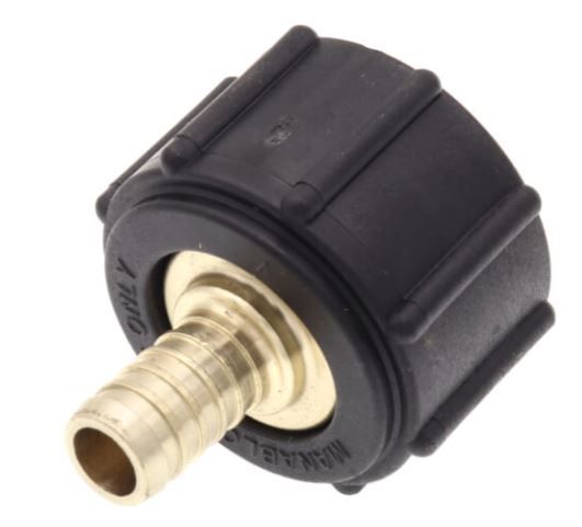 50267 1/2" x 1/2", Polybutylene (PB) x ManaBloc, Lead-Free, Brass, Straight, Female Adapter